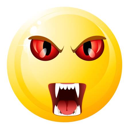 vampire smileyのイラスト素材