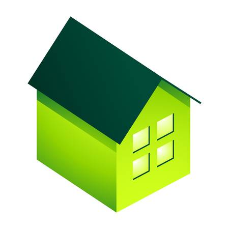 3D houseのイラスト素材