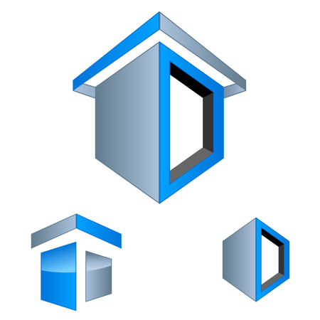real estate iconsのイラスト素材