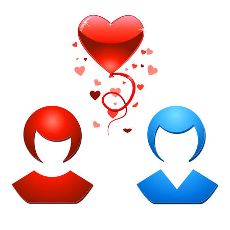 people in loveのイラスト素材