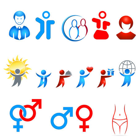 people iconsのイラスト素材