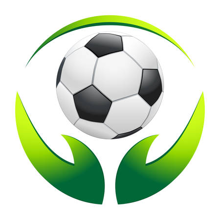 football in the handsのイラスト素材