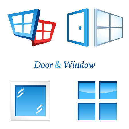 door and windowsのイラスト素材