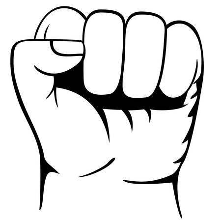 Fist, protest - vector illustrationのイラスト素材