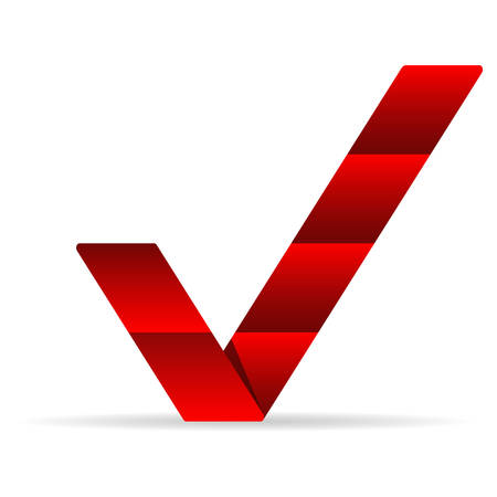 red check mark - vector designのイラスト素材