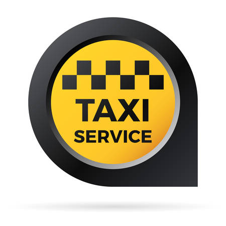 taxi service - map pointのイラスト素材