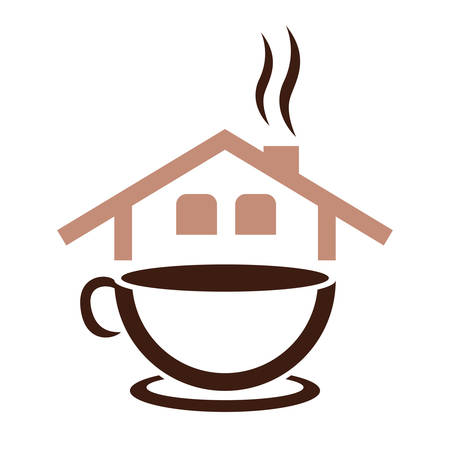 coffee house - logo designのイラスト素材