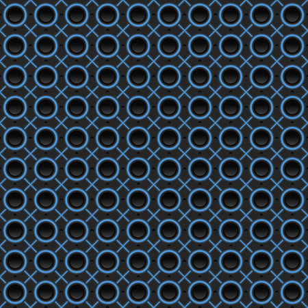 seamless background, wallpaper - neon blue light and speakerのイラスト素材