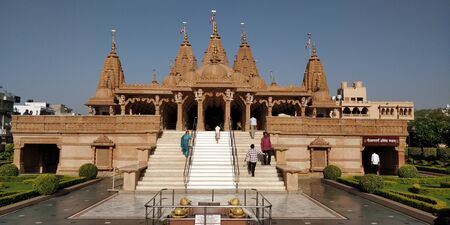 akshardham temple located in jaipur indiaのeditorial素材