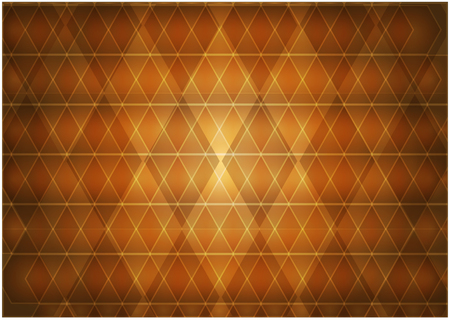 Brightly orange figures from rhombuses in the form of abstract ornament.のイラスト素材