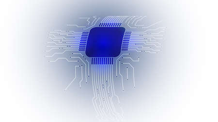 Abstract computer microprocessor circuit board background