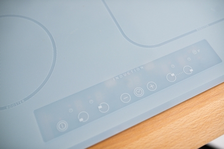 Induction hob in modern electric kitchen cookerの写真素材
