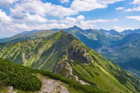 Beautiful view on Polish Tatra mountains. Zakopane, Polandの写真素材