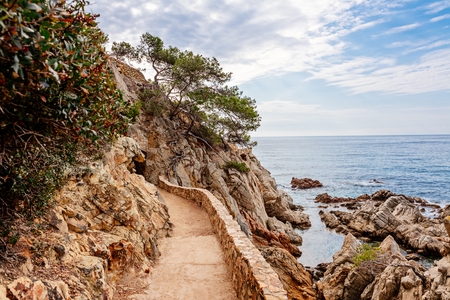 Cami de Ronda tourist track in Lloret de Mar, Costa Brava, Spain