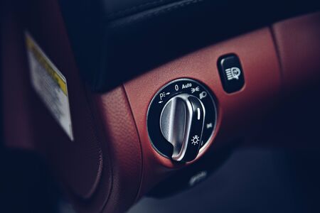 Car headlight light switch.