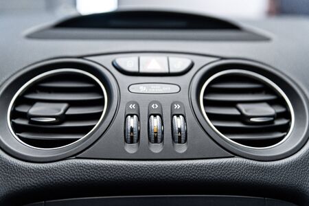 Modern car air conditioner and ventilation system.の写真素材