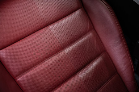 cleaning leather upholstery effect before and afterの写真素材