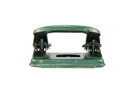 old punch paper on a isolated white backgroundの写真素材