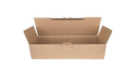 cardboard box on isolated white background