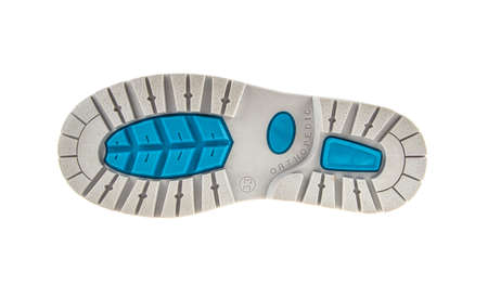 sole of children's orthopedic shoes isolated on white background