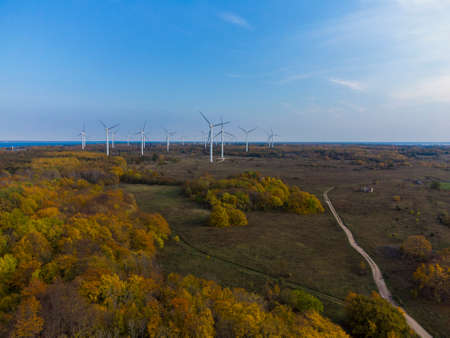 wind turbine park in estonia