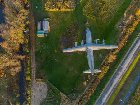 Soviet plane in the forest An-12
