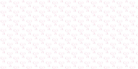 Pink girly vintage bow background. Bow for hair decor flat. Ribbons isolated. Trendy girls accessories. Cute hairstyle elements collectionのイラスト素材