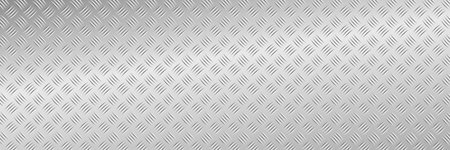 Polished silver diamondplate metal sheet texture with subtle chrome lattice pattern providing a durable industrial surface for vector background and material art usesのイラスト素材