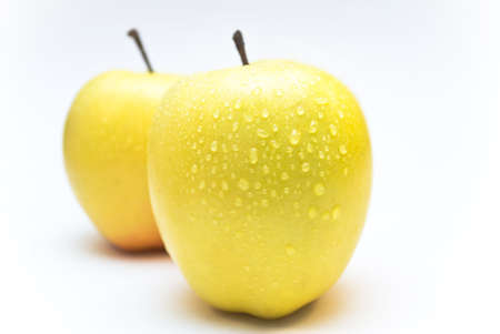 apple on the white  backgroundの写真素材