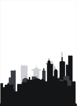 building silhouettesのイラスト素材