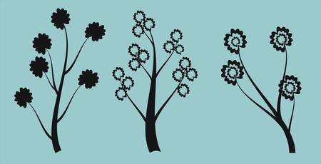 Floral collectionvのイラスト素材