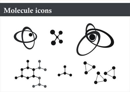 molecule iconsのイラスト素材