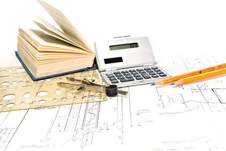Professional architecture drawings and working tools

の写真素材