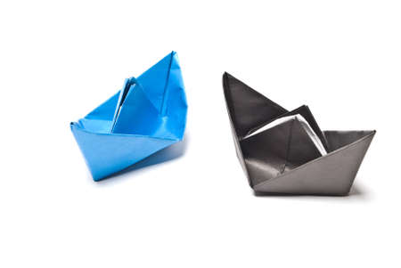 Paper boatの写真素材