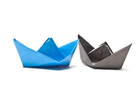 Paper boatの写真素材