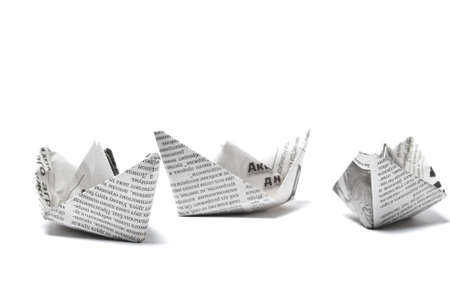 Paper boatの写真素材