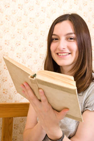 Young smiling student woman. の写真素材