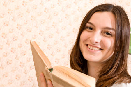 Young smiling student woman. の写真素材