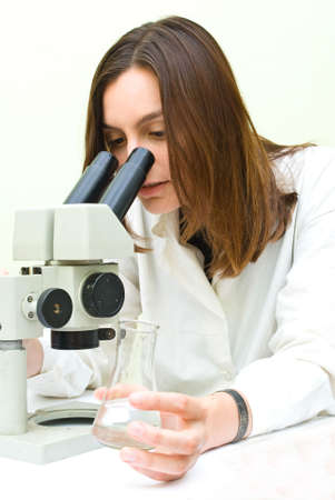 scientist working at the laboratoryの写真素材