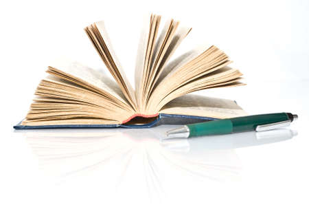 book on the white backgroundの写真素材