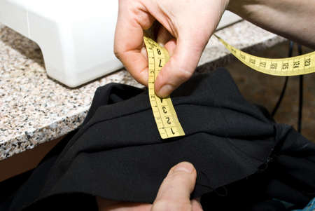 Tailor making measurementsの写真素材
