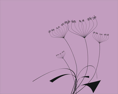 Floral cardのイラスト素材