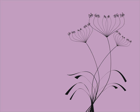Floral cardのイラスト素材