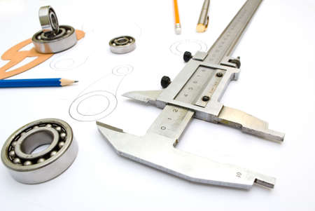 Drawing and various toolsの写真素材