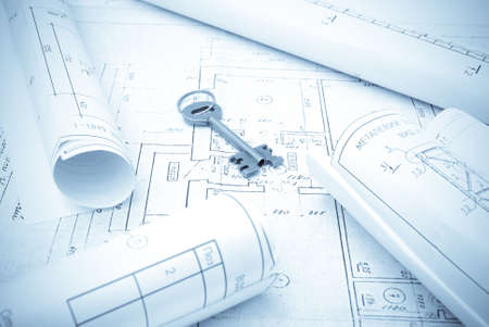 Drawing and various toolsの写真素材