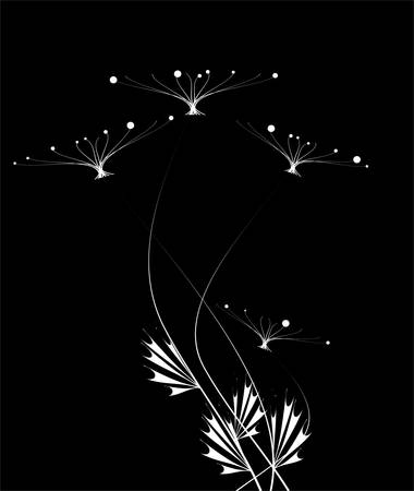 Floral cardのイラスト素材