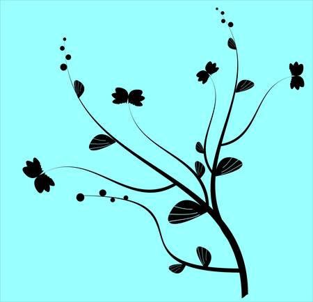 Floral cardのイラスト素材