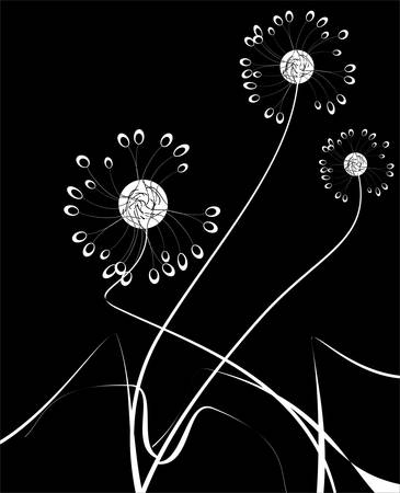 Floral cardのイラスト素材