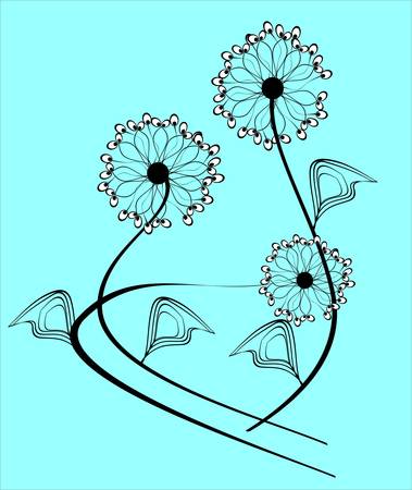 Floral cardのイラスト素材