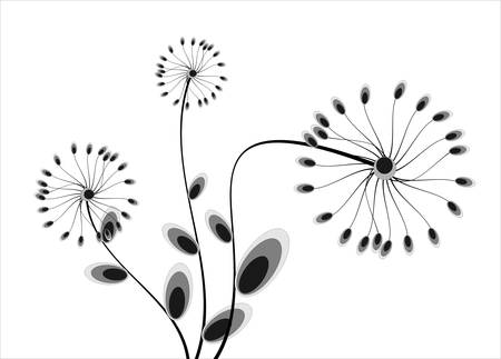 Floral cardのイラスト素材